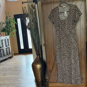 Jessica Simpson Animal Print Midi Dress